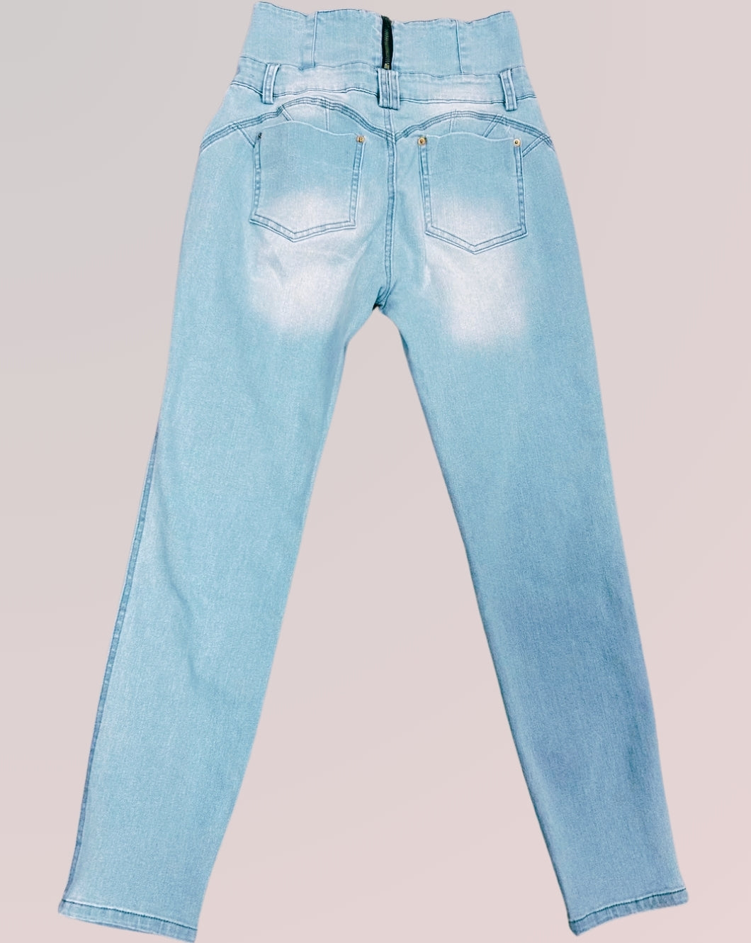 YARA™  | High-Waisted Back-Zip Skinny Jeans