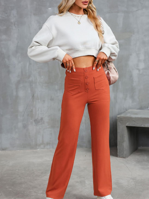 Audrey™ | High-Waisted Stretch Casual Pants for Women