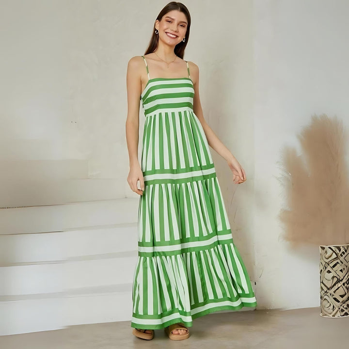 Bianca™ | Striped Long Dress With Pockets