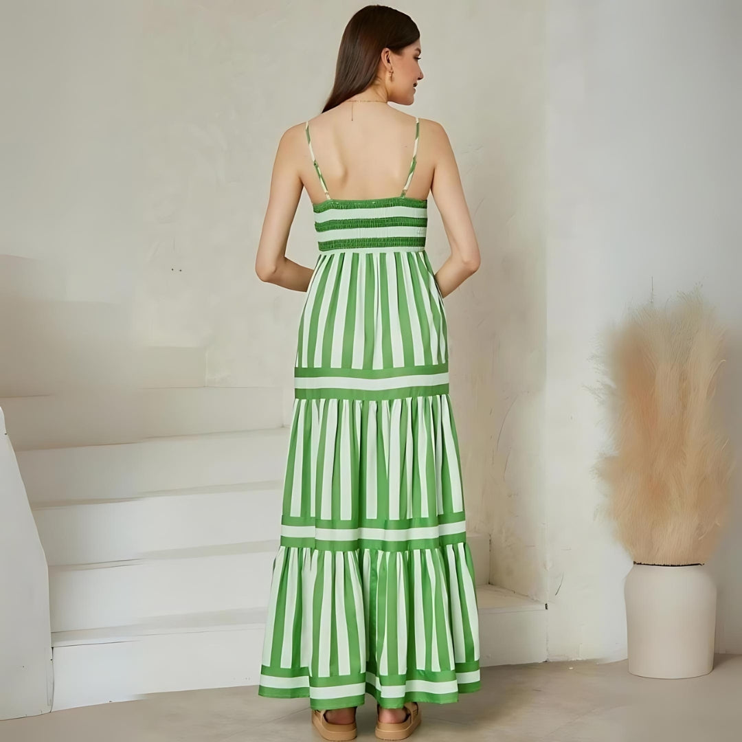 Bianca™ | Striped Long Dress With Pockets