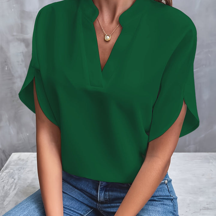 Willow™ | Elegant Solid Colour Blouse