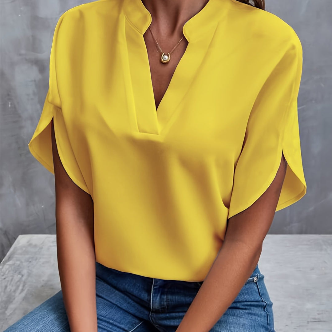 Willow™ | Elegant Solid Colour Blouse