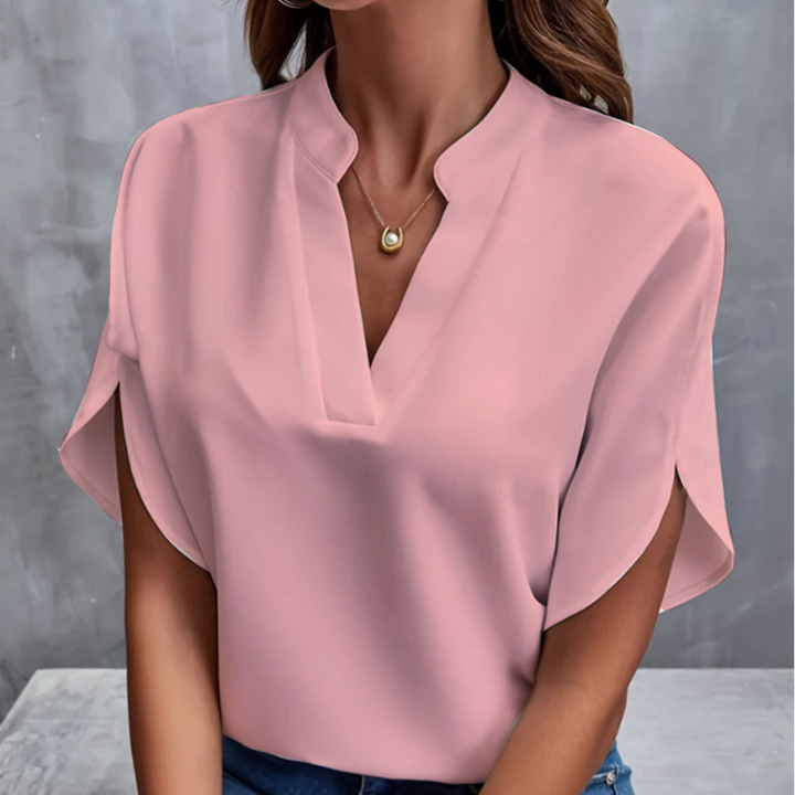 Willow™ | Elegant Solid Colour Blouse